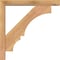 Ekena Millwork Balboa Block Smooth Bracket w/ Offset Brace, Western Red Cedar, 3 1/2"W x 18"D x 18"H BKT0402X18X18BOA05SWR - alternate 4
